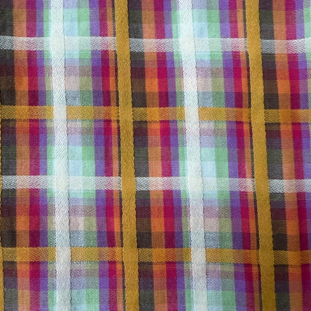 Bugatchi Uomo Mens Colorful Plaid Button Down Shirt Long Sleeve Casual Unique